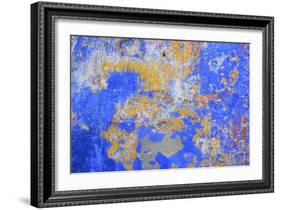 Detail of a Painted Retaining Wall on the Main Shopping Street in Obidos-Mallorie Ostrowitz-Framed Photographic Print