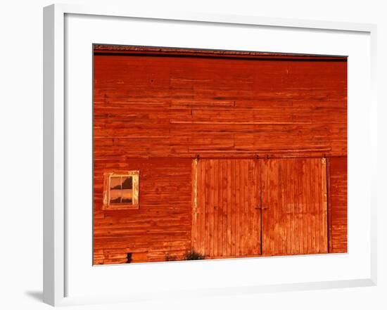 Detail of a Red Barn-Stuart Westmorland-Framed Photographic Print