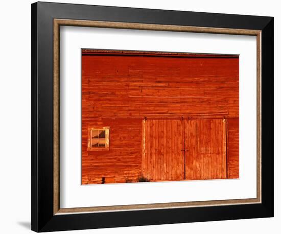 Detail of a Red Barn-Stuart Westmorland-Framed Photographic Print