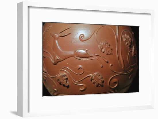 Detail of a Samian ware pot found in England. Artist: Unknown-Unknown-Framed Giclee Print