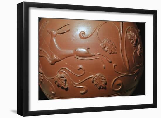 Detail of a Samian ware pot found in England. Artist: Unknown-Unknown-Framed Giclee Print