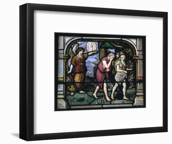 Detail of a stained glass window in Chartres, 19th century-Unknown-Framed Giclee Print