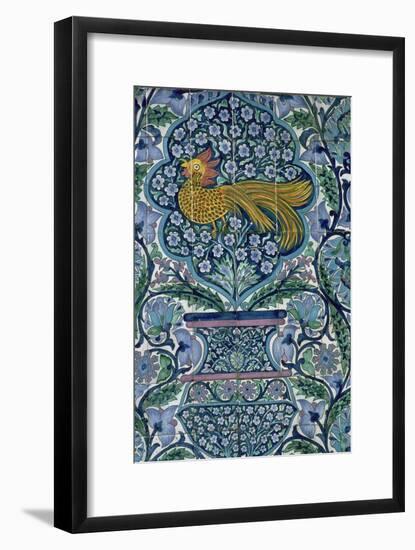 Detail of a tile design in Nabeul, Tunisia. Artist: Unknown-Unknown-Framed Giclee Print
