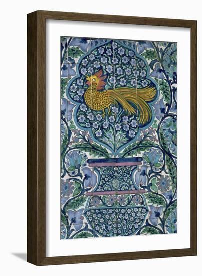 Detail of a tile design in Nabeul, Tunisia. Artist: Unknown-Unknown-Framed Giclee Print