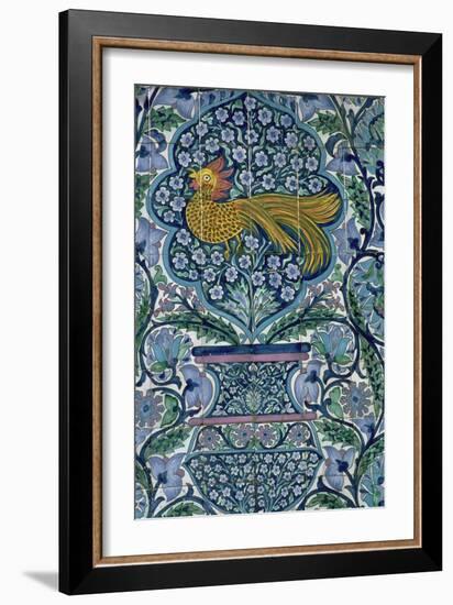 Detail of a tile design in Nabeul, Tunisia. Artist: Unknown-Unknown-Framed Giclee Print