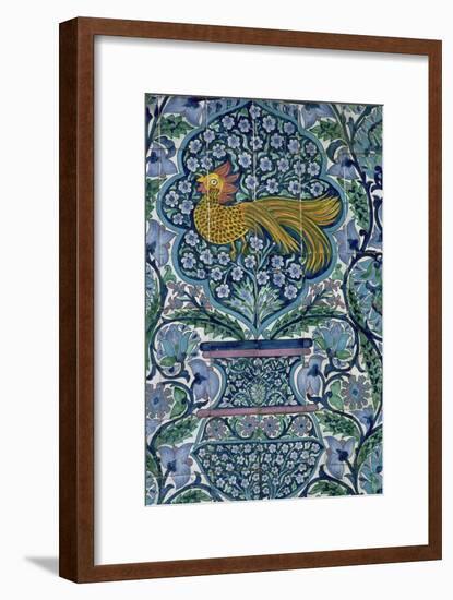 Detail of a tile design in Nabeul, Tunisia. Artist: Unknown-Unknown-Framed Giclee Print