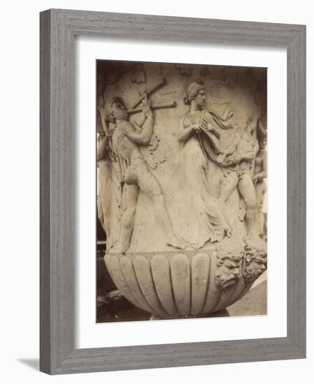 Detail of a Vase at Versailles, 1906-Eugene Atget-Framed Photographic Print