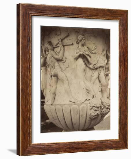 Detail of a Vase at Versailles, 1906-Eugene Atget-Framed Photographic Print