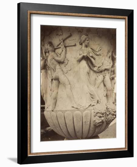 Detail of a Vase at Versailles, 1906-Eugene Atget-Framed Photographic Print