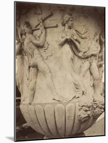 Detail of a Vase at Versailles, 1906-Eugene Atget-Mounted Photographic Print