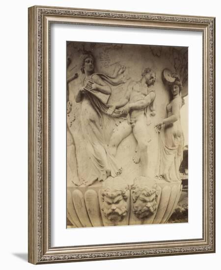 Detail of a Vase at Versailles, 1906-Eugene Atget-Framed Photographic Print