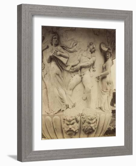 Detail of a Vase at Versailles, 1906-Eugene Atget-Framed Photographic Print