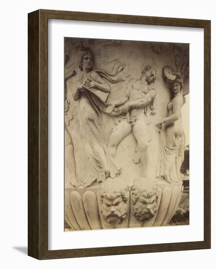 Detail of a Vase at Versailles, 1906-Eugene Atget-Framed Photographic Print