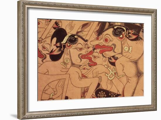 Detail of a Wayang Beber Scroll-null-Framed Giclee Print