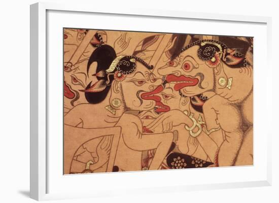 Detail of a Wayang Beber Scroll-null-Framed Giclee Print