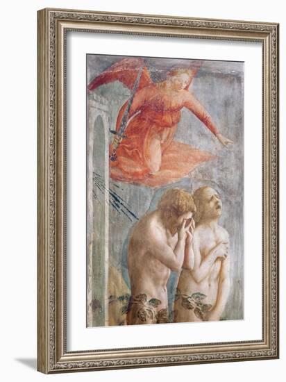 Detail of Adam and Eve Banished from Paradise, C.1427 (Detail)-Tommaso Masaccio-Framed Giclee Print