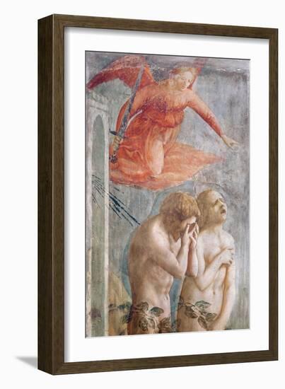 Detail of Adam and Eve Banished from Paradise, C.1427 (Detail)-Tommaso Masaccio-Framed Giclee Print