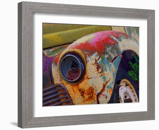 Detail of an Abandoned Chevrolet Truck Headlight-Mallorie Ostrowitz-Framed Photographic Print