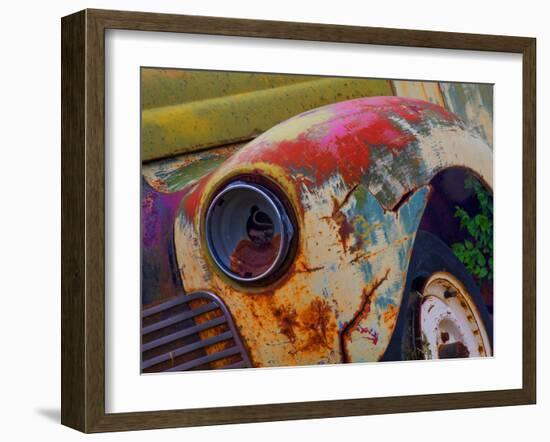 Detail of an Abandoned Chevrolet Truck Headlight-Mallorie Ostrowitz-Framed Photographic Print