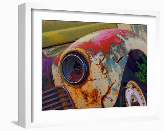 Detail of an Abandoned Chevrolet Truck Headlight-Mallorie Ostrowitz-Framed Photographic Print