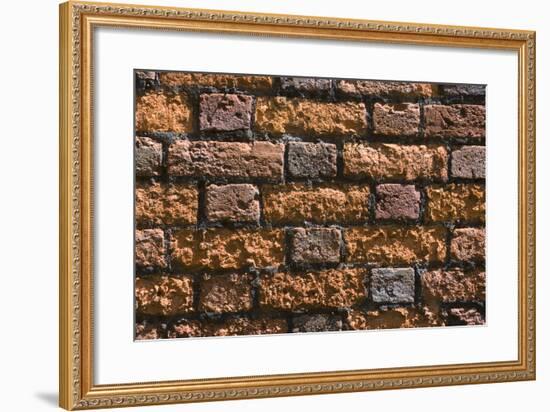 Detail of an Ancient Brick Wall-Natalie Tepper-Framed Photo