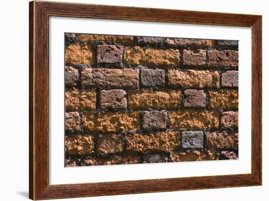 Detail of an Ancient Brick Wall-Natalie Tepper-Framed Photo