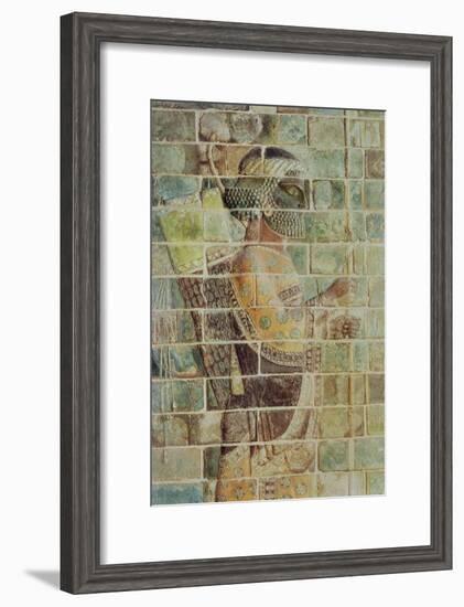 Detail of an Archer from a Frieze, from the Palace of Darius the Great at Susa-null-Framed Giclee Print