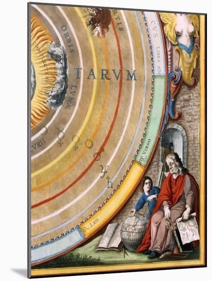 Detail  of an astronomer from Plate 1 from Harmonia Macrocosmica-Andreas Cellarius-Mounted Giclee Print