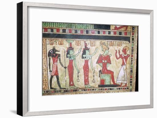 Detail of an Egyptian funerary slab. Artist: Unknown-Unknown-Framed Giclee Print