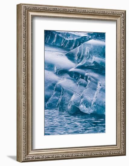 Detail of an iceberg, Skontorp cove, Paradise Bay, Antarctica.-Sergio Pitamitz-Framed Photographic Print