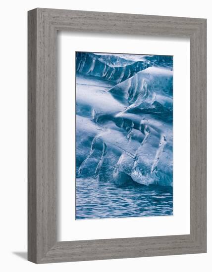 Detail of an iceberg, Skontorp cove, Paradise Bay, Antarctica.-Sergio Pitamitz-Framed Photographic Print