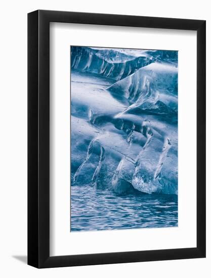 Detail of an iceberg, Skontorp cove, Paradise Bay, Antarctica.-Sergio Pitamitz-Framed Photographic Print