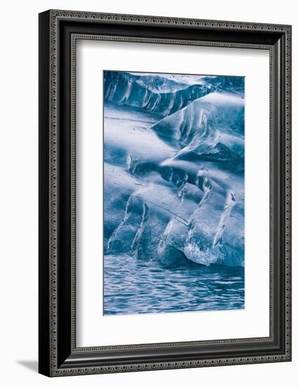 Detail of an iceberg, Skontorp cove, Paradise Bay, Antarctica.-Sergio Pitamitz-Framed Photographic Print