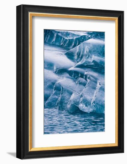 Detail of an iceberg, Skontorp cove, Paradise Bay, Antarctica.-Sergio Pitamitz-Framed Photographic Print