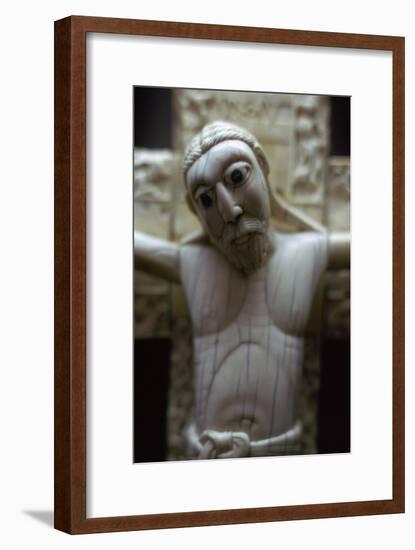 Detail of an ivory crucifix. Artist: Unknown-Unknown-Framed Giclee Print