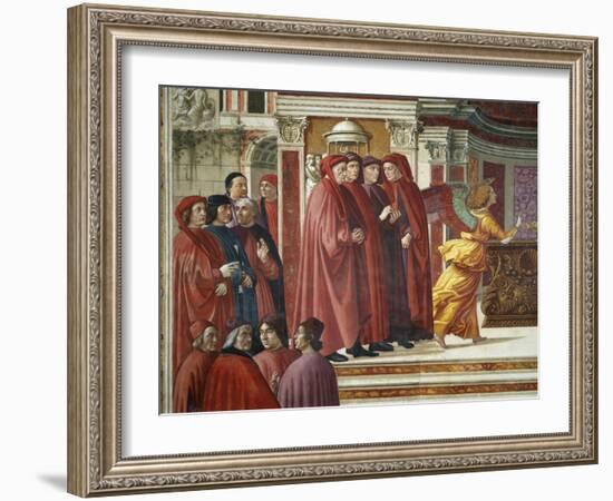 Detail of Angel Appearing to Zacharias-Domenico Ghirlandaio-Framed Giclee Print