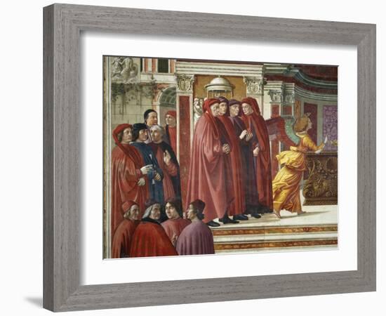 Detail of Angel Appearing to Zacharias-Domenico Ghirlandaio-Framed Giclee Print