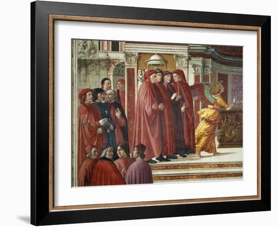 Detail of Angel Appearing to Zacharias-Domenico Ghirlandaio-Framed Giclee Print