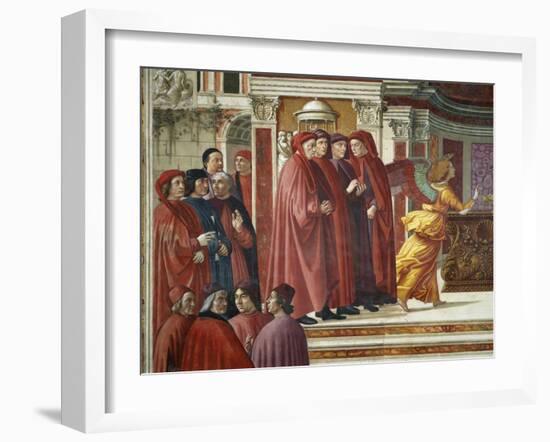 Detail of Angel Appearing to Zacharias-Domenico Ghirlandaio-Framed Giclee Print