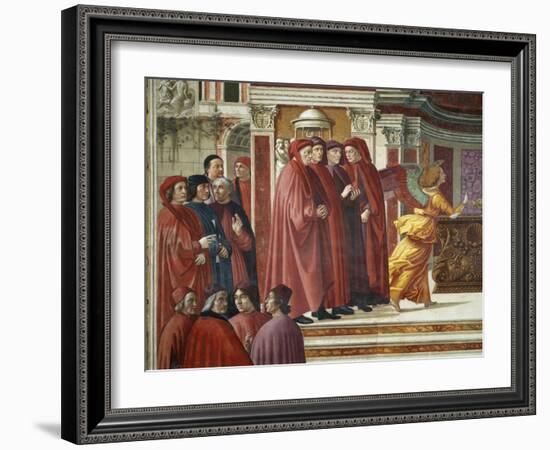 Detail of Angel Appearing to Zacharias-Domenico Ghirlandaio-Framed Giclee Print