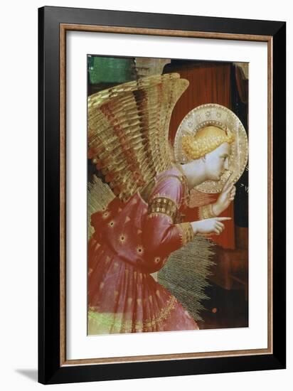 Detail of Angel of the Annunciation, c.1432-3-Fra Angelico-Framed Giclee Print