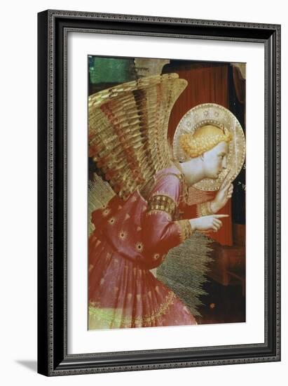 Detail of Angel of the Annunciation, c.1432-3-Fra Angelico-Framed Giclee Print