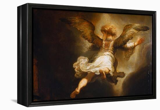 Detail of Angel Raphael Leaving Tobit and His Family-Rembrandt van Rijn-Framed Premier Image Canvas