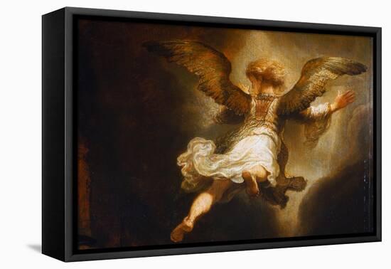 Detail of Angel Raphael Leaving Tobit and His Family-Rembrandt van Rijn-Framed Premier Image Canvas