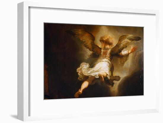 Detail of Angel Raphael Leaving Tobit and His Family-Rembrandt van Rijn-Framed Giclee Print