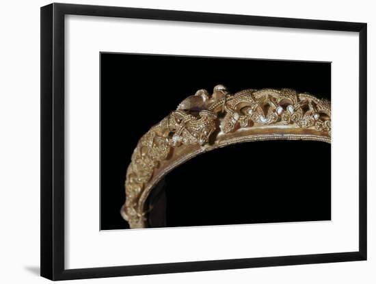 Detail of animal-style decoration on a gold Viking bracelet. Artist: Unknown-Unknown-Framed Giclee Print