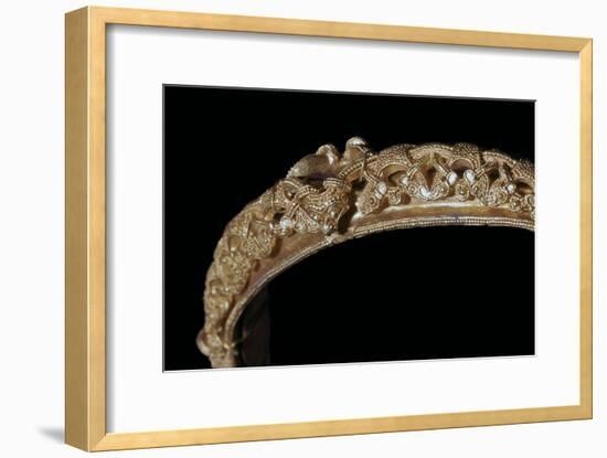 Detail of animal-style decoration on a gold Viking bracelet. Artist: Unknown-Unknown-Framed Giclee Print