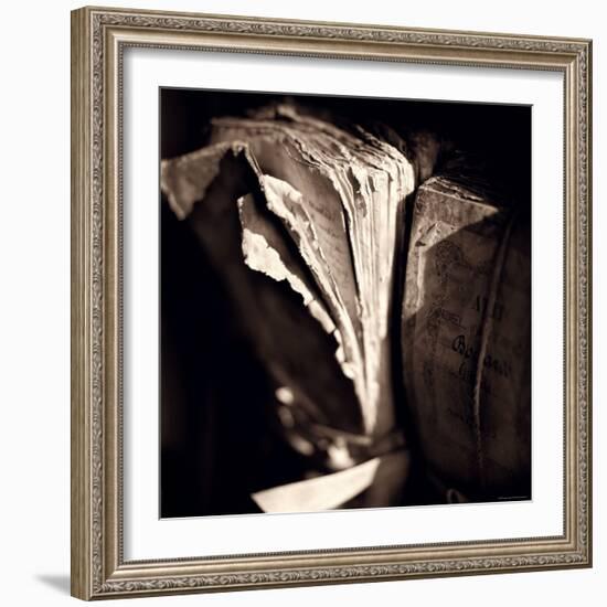 Detail of Antique Pages-Edoardo Pasero-Framed Photographic Print