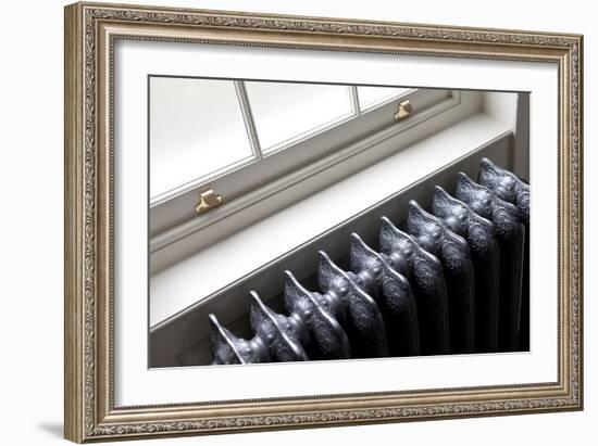 Detail of Antique Style Radiators Bedroom at the Reading Rooms, Margate, Kent, UK-Joel Knight-Framed Photo