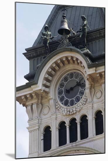 Detail of Bell Tower of Town Hall-null-Mounted Giclee Print